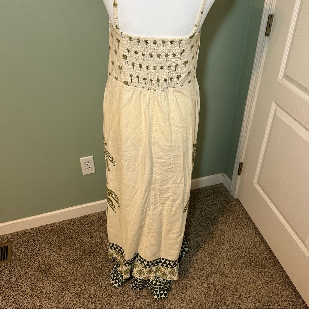 ANTHROPOLOGIE Farm Rio Sleeveless Ruffle-Hem Maxi Dress Womens Large-See desc. - Picture 8 of 13